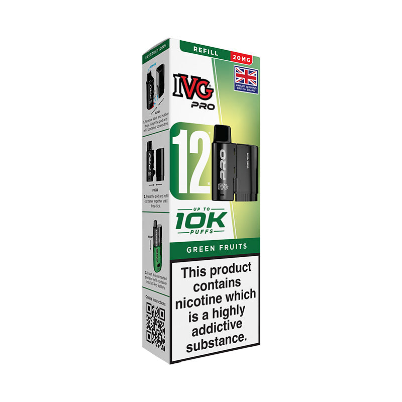 IVG Pro 12 20mg Prefilled Pod (GREEN FRUITS)