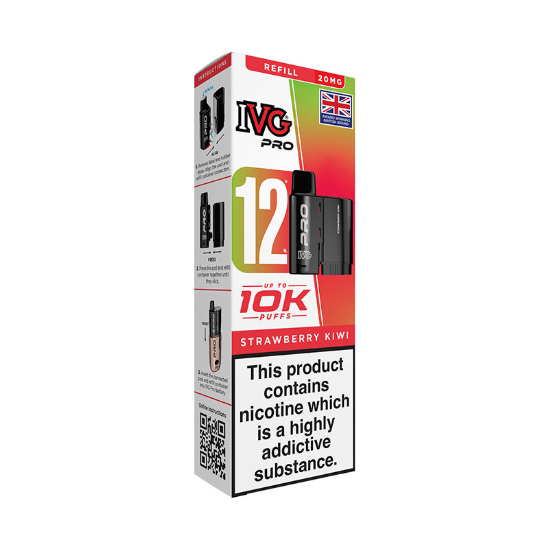 IVG Pro 12 20mg Prefilled Pod (STRAWBERRY KIWI)