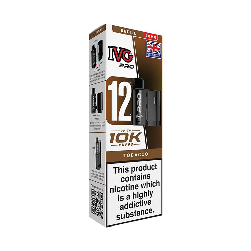 IVG Pro 12 20mg Prefilled Pod (TOBACCO)