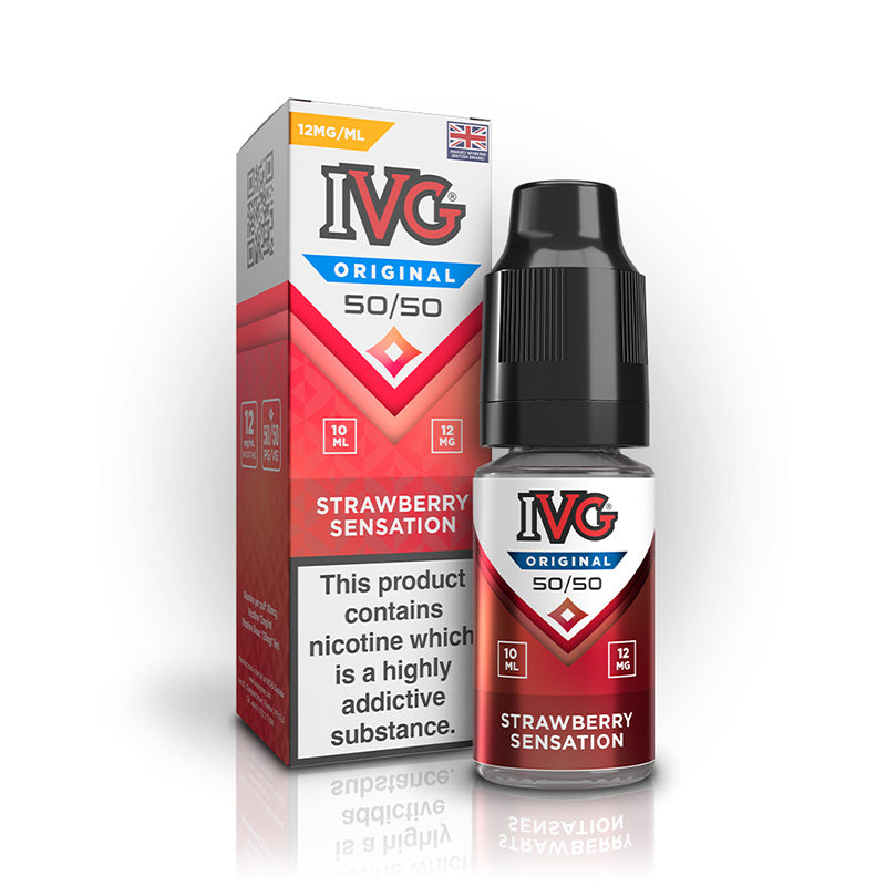 IVG 50/50 Freebase 12mg (STRAWBERRY SENSATION)
