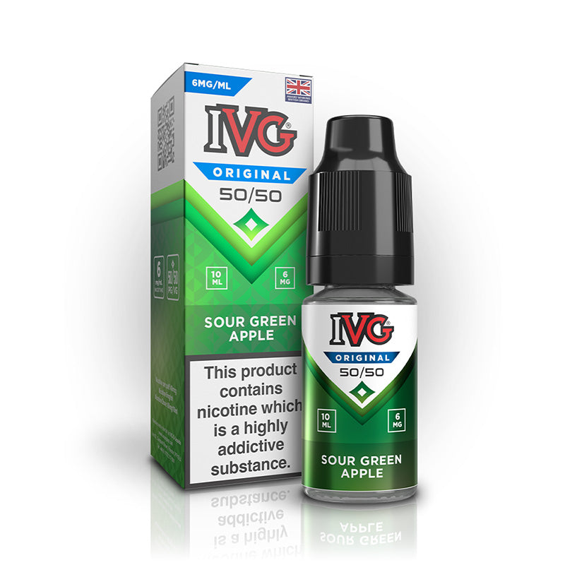 IVG 50/50 Freebase 6mg (SOUR GREEN APPLE)