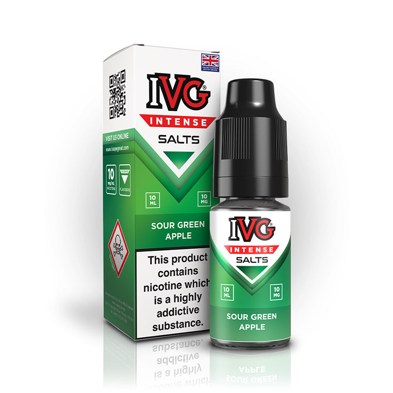 IVG Intense Nic Salt 10mg (SOUR GREEN APPLE)