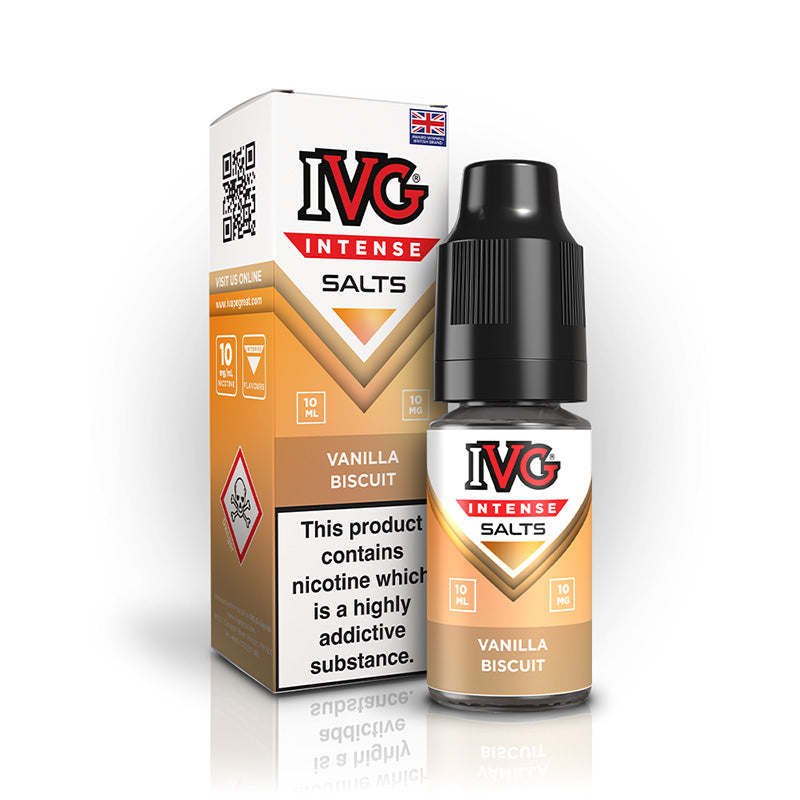 IVG Intense Nic Salt 10mg (VANILLA BISCUIT)