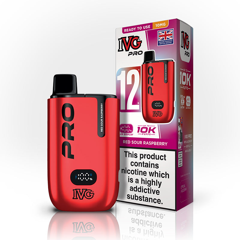 Pro 12 10mg Prefilled Pod Kit (RED SOUR RASPBERRY)