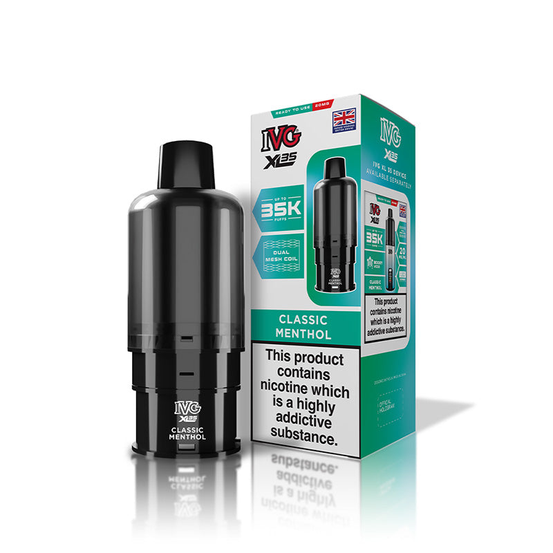 IVG XL 35K Prefilled Pod (CLASSIC MENTHOL)