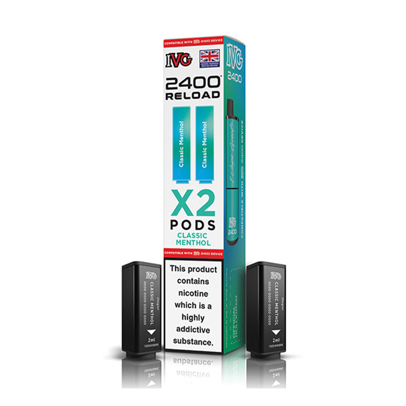 IVG 2400 2 In 1 Prefilled Pods (CLASSIC MENTHOL)