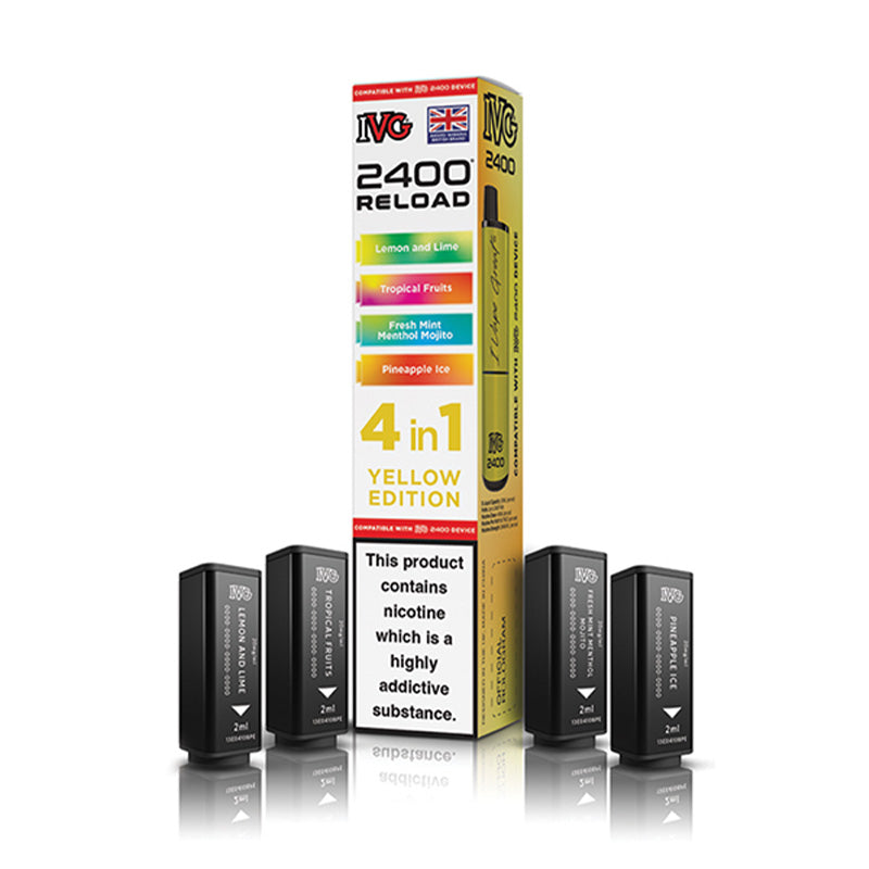 IVG 2400 4 In 1 Prefilled Pods (YELLOW EDITION)