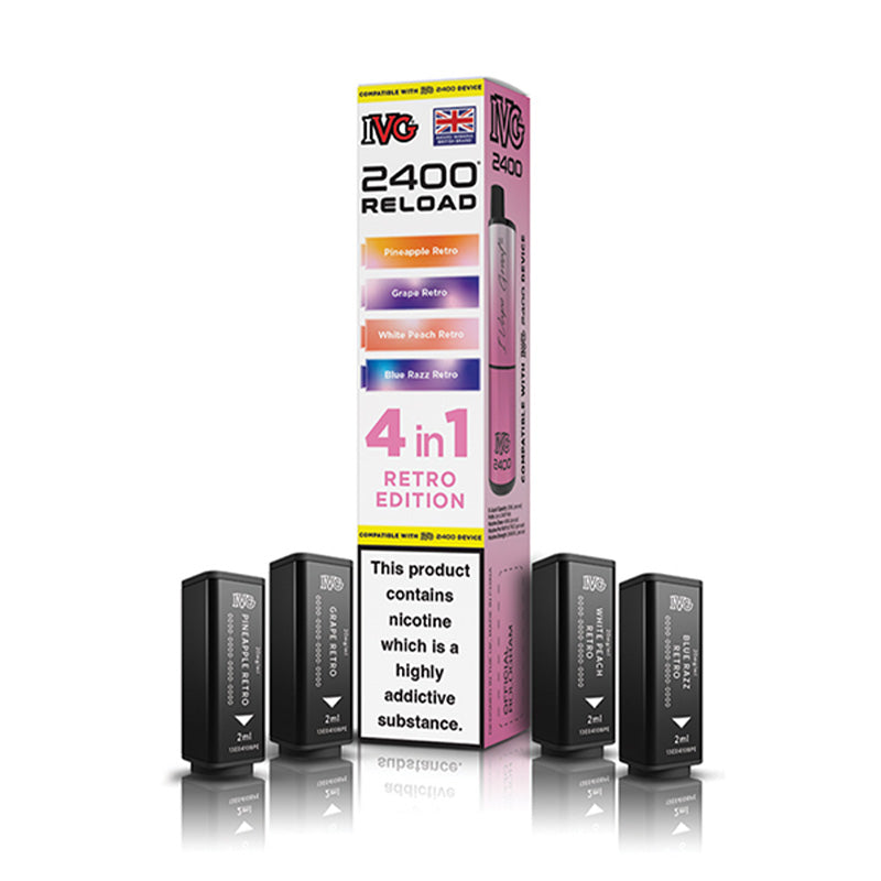 IVG 2400 4 In 1 Prefilled Pods (RETRO EDITION)