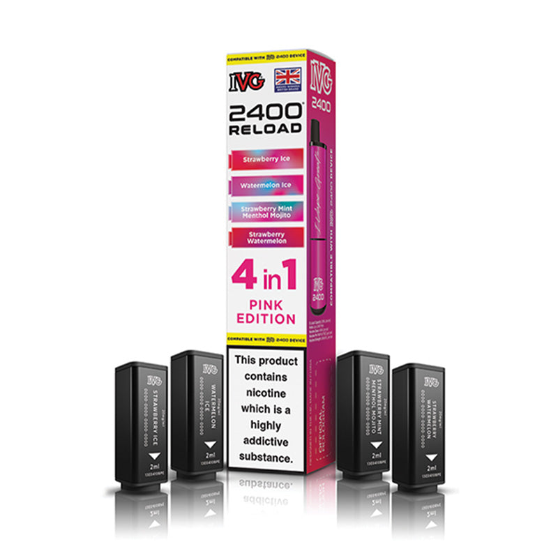 IVG 2400 4 In 1 Prefilled Pods (PINK EDITION)