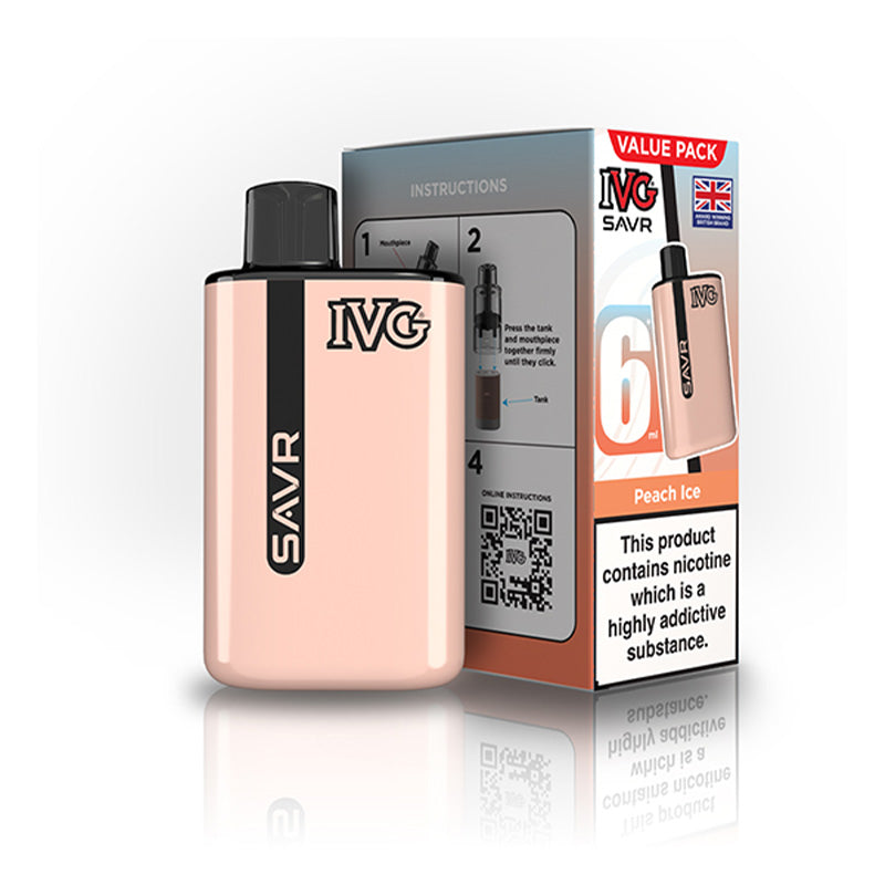 IVG SAVR Big Puff Devices (PEACH ICE)