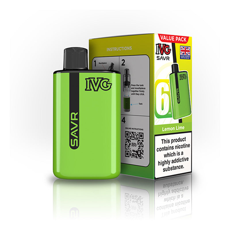IVG SAVR Big Puff Devices (LEMON LIME)