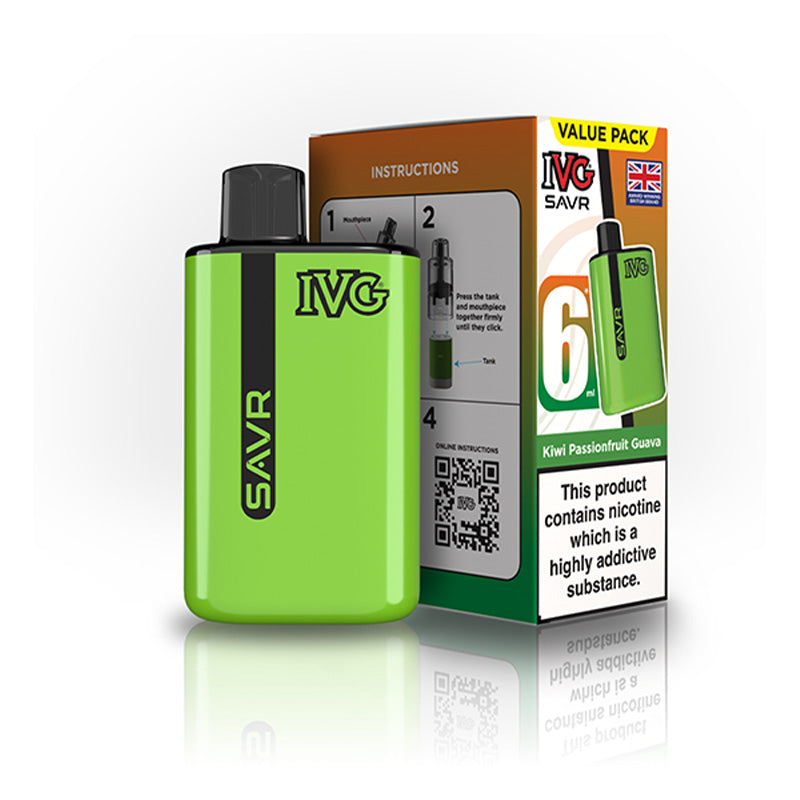 IVG SAVR Big Puff Devices (KIWI PASSIONFRUIT GUAVA)