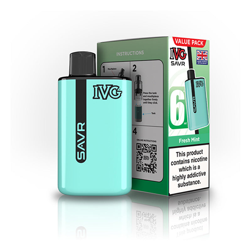 IVG SAVR Big Puff Devices (FRESH MINT)