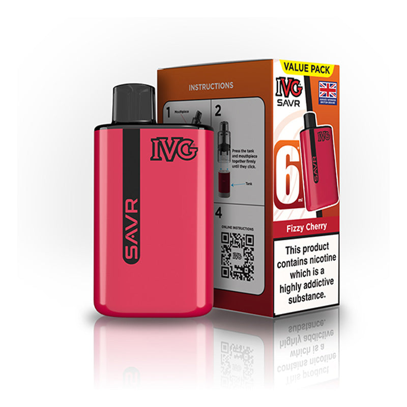 IVG SAVR Big Puff Devices (FIZZY CHERRY)
