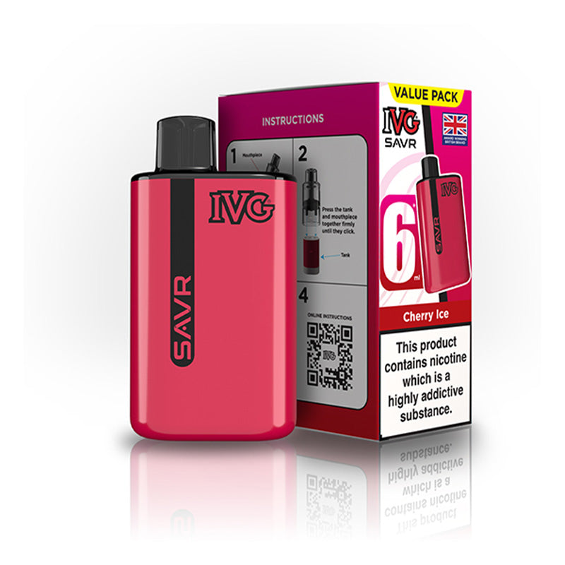 IVG SAVR Big Puff Devices (CHERRY ICE)