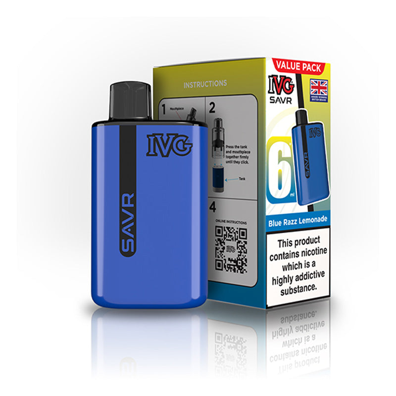 IVG SAVR Big Puff Devices (BLUE RAZZ LEMONADE)