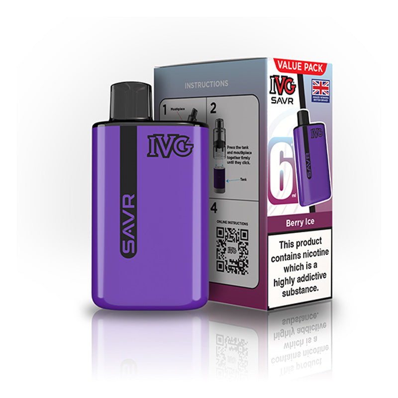 IVG SAVR Big Puff Devices (BERRY ICE)