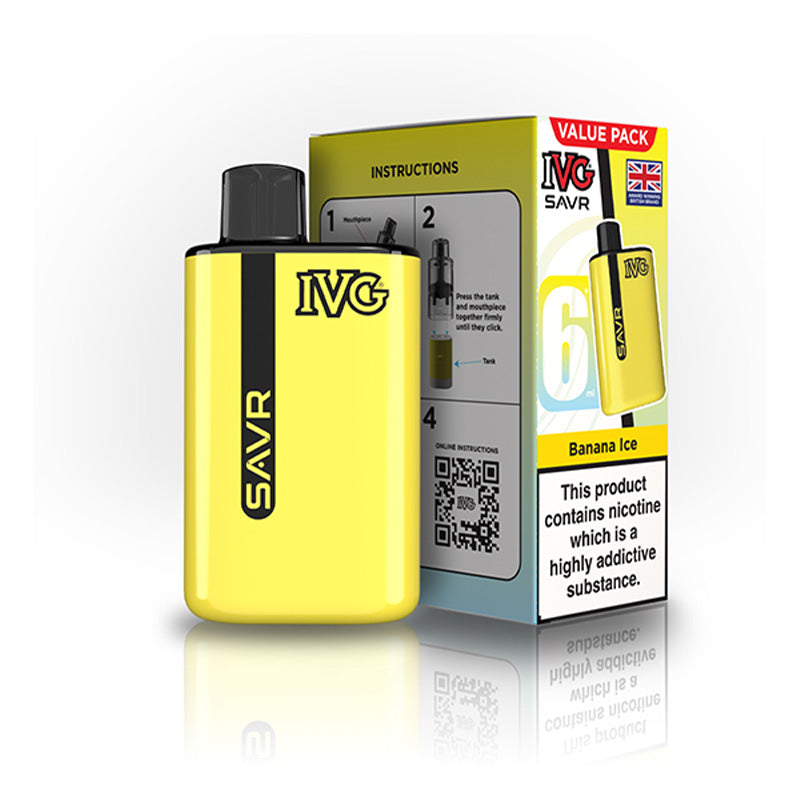 IVG SAVR Big Puff Devices (BANANA ICE)