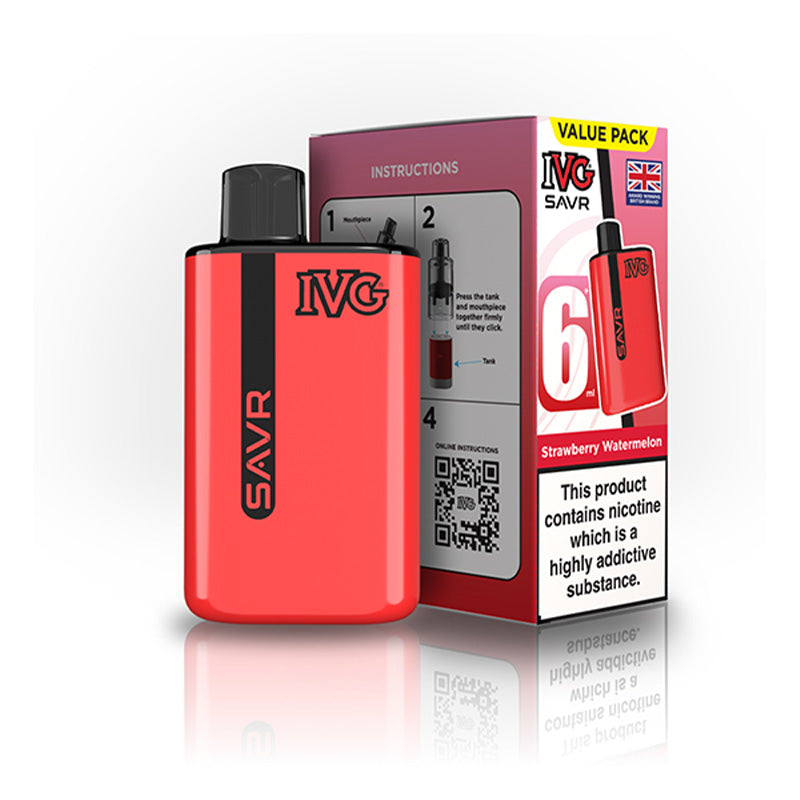 IVG SAVR Big Puff Devices (STRAWBERRY WATERMELON)