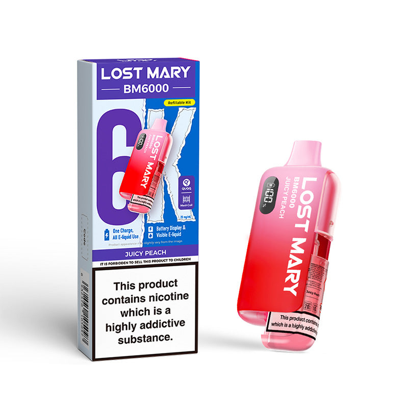 Lost Mary BM6000 Refillable Kit (JUICY PEACH)