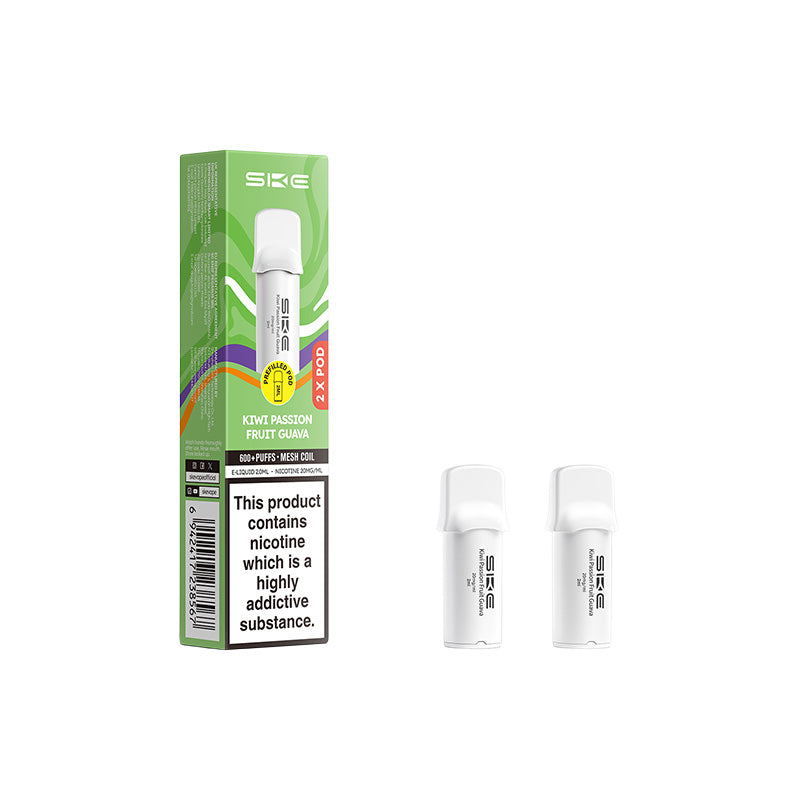 SKE 600 Pro Prefilled Pods 2 Pack (KIWI PASSIONFRUIT GUAVA)
