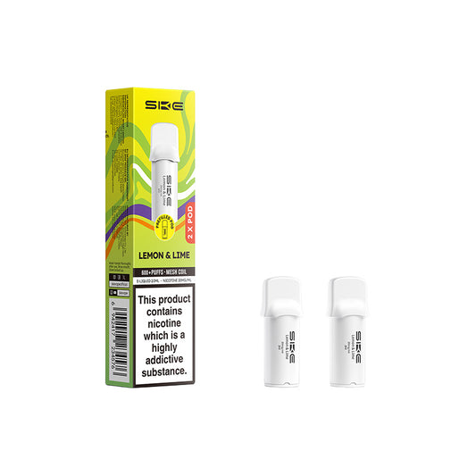 SKE 600 Pro Prefilled Pods 2 Pack (LEMON & LIME)