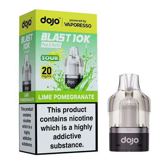 Dojo Blast 10K Prefilled Pods (LIME POMEGRANATE)