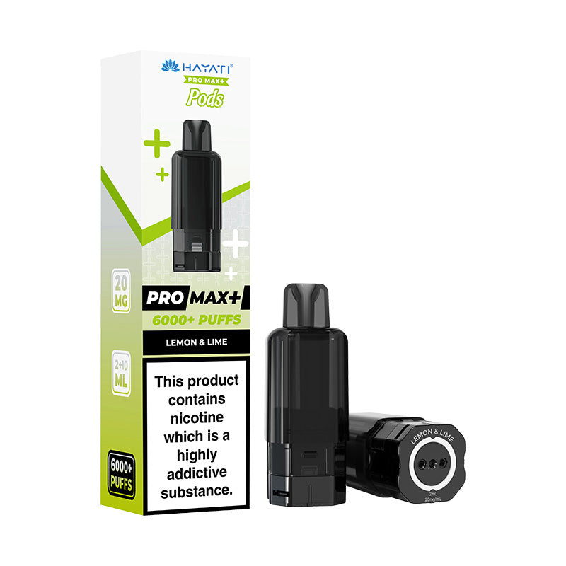 Hayati Pro Max+ 6K Prefilled Replacement Pods Lemon & Lime