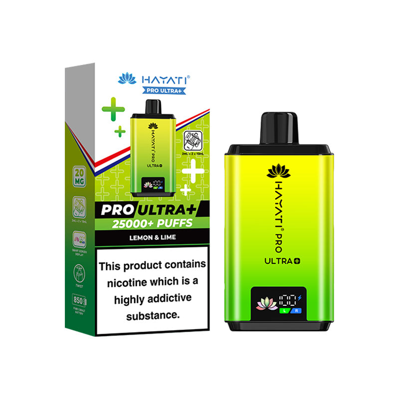 Hayati Pro Ultra+ 25K Prefilled Pod Kit Lemon & Lime