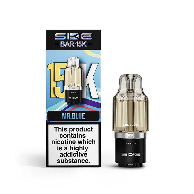 SKE Bar 15K Prefilled Pods (MR BLUE)