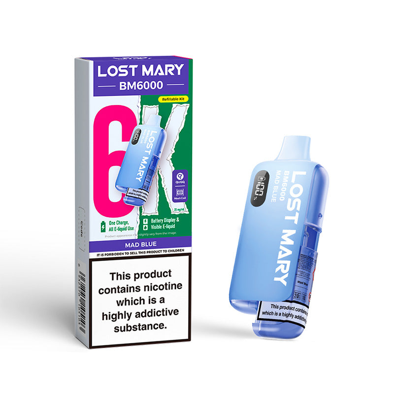Lost Mary BM6000 Refillable Kit (MAD BLUE)