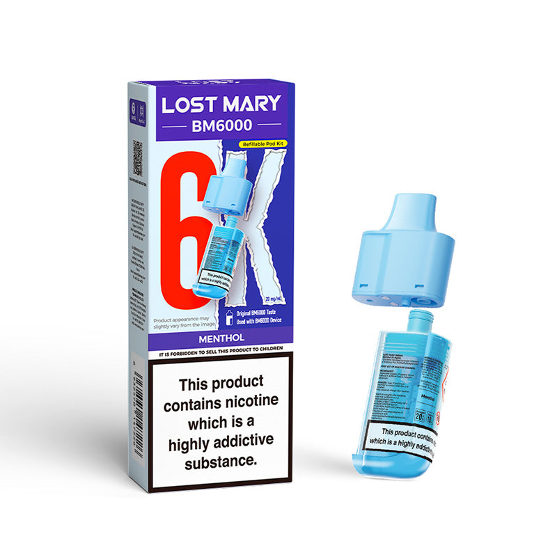 Lost Mary BM6000 Replaceable Pod (MENTHOL)