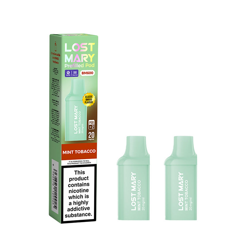 Lost Mary BM600 Prefilled Pods (MINT TOBACCO)