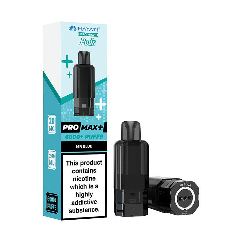 Hayati Pro Max+ 6K Prefilled Replacement Pods Mr Blue