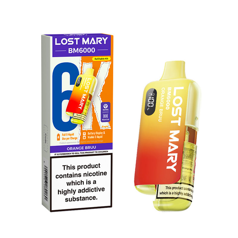 Lost Mary BM6000 Refillable Kit (ORANGE BRUU)