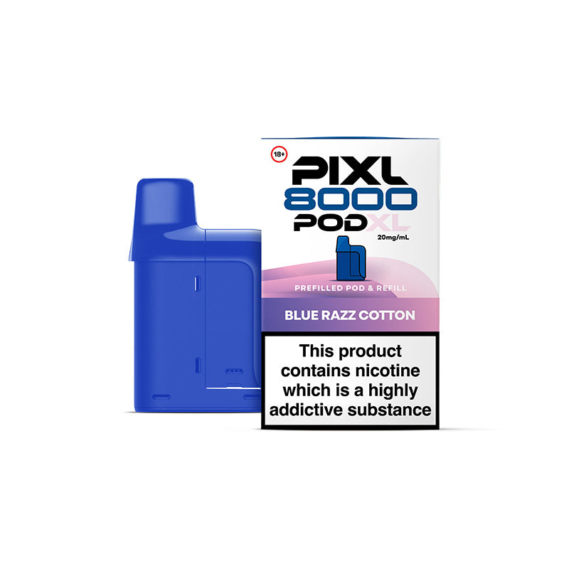 PIXL 8000 Prefilled Pod Blue Razz Cotton