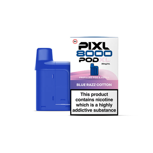 PIXL 8000 Prefilled Pod Blue Razz Cotton