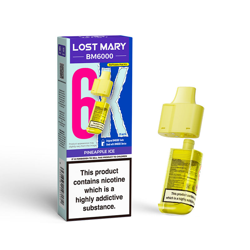 Lost Mary BM6000 Replaceable Pod (PINEAPPLE ICE)