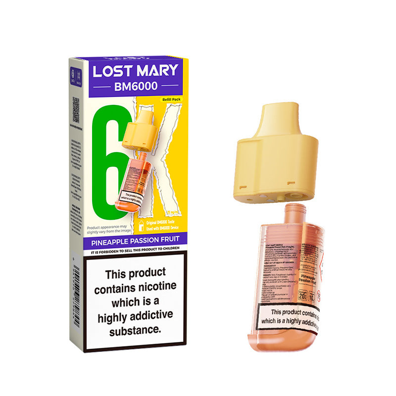 Lost Mary BM6000 Replaceable Pod (PINEAPPLE PASSIONFRUIT)