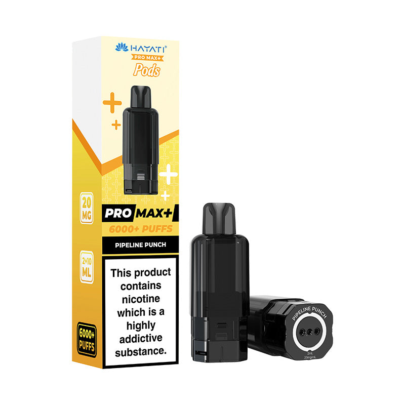 Hayati Pro Max+ 6K Prefilled Replacement Pods Pipeline Punch