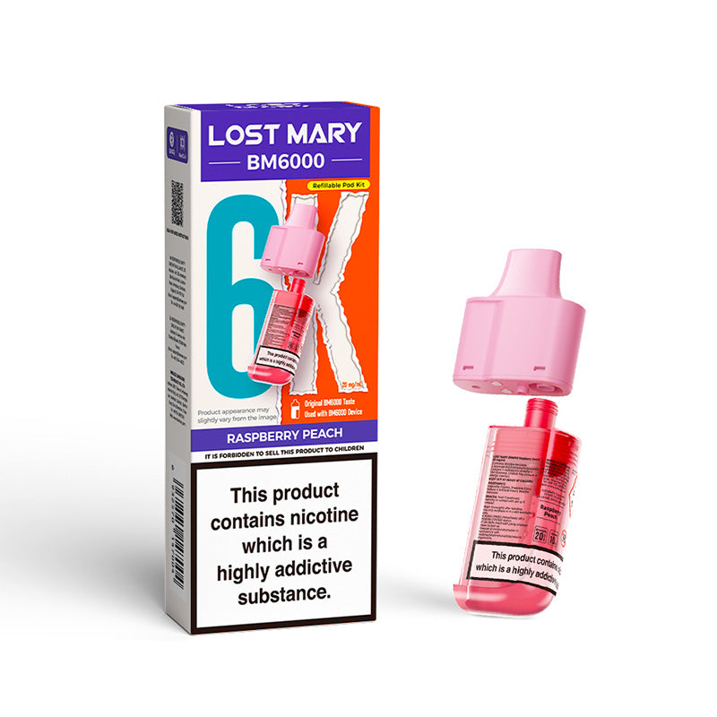 Lost Mary BM6000 Replaceable Pod (RASPBERRY PEACH)
