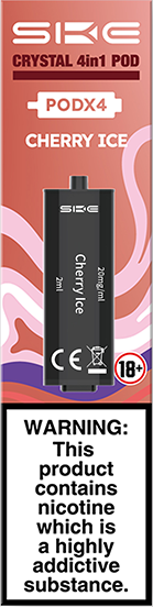 SKE Crystal 4-in-1 2400 Pre-filled Flavour Pods (CHERRY ICE)