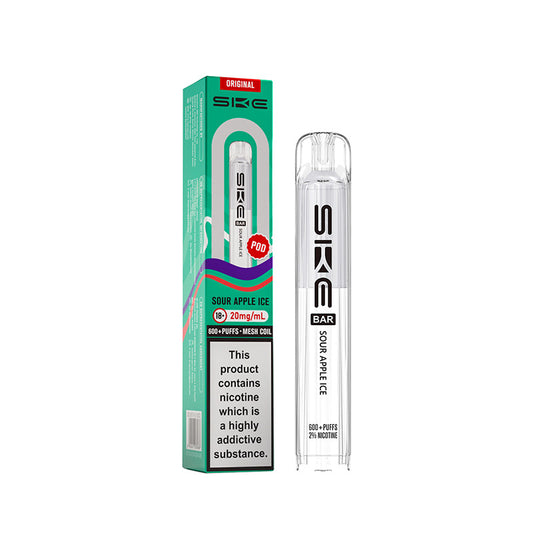 SKE Bar 600 Prefilled Pods (SOUR APPLE ICE)