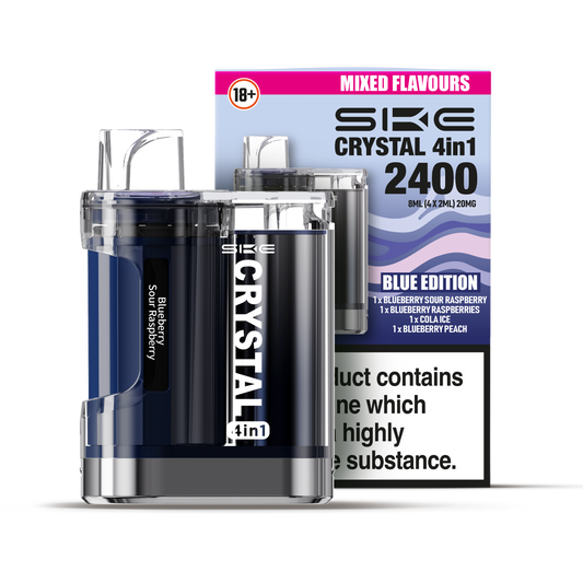 SKE Crystal 4-in-1 2400 Prefilled Pod Kit (BLUE EDITION)