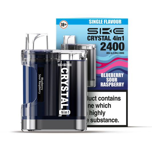 SKE Crystal 4-in-1 2400 Prefilled Pod Kit (BLUEBERRY SOUR RASPBERRY)