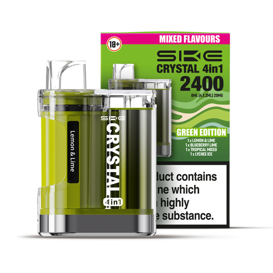 SKE Crystal 4-in-1 2400 Prefilled Pod Kit (GREEN EDITION)