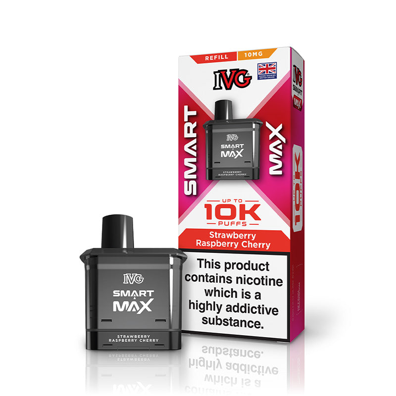 IVG Smart Max Refill 10mg Prefilled Pod (STRAWBERRY RASPBERRY CHERRY)