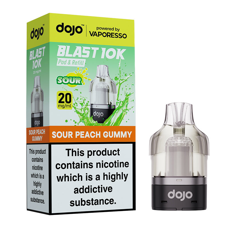 Dojo Blast 10K Prefilled Pods (SOUR PEACH GUMMY)