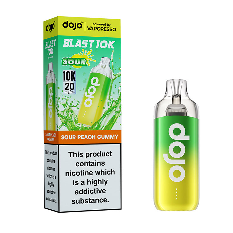 Dojo Blast 10K Big Puff Device (SOUR PEACH GUMMY)