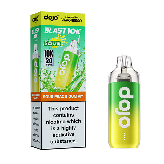 Dojo Blast 10K Big Puff Device (SOUR PEACH GUMMY)